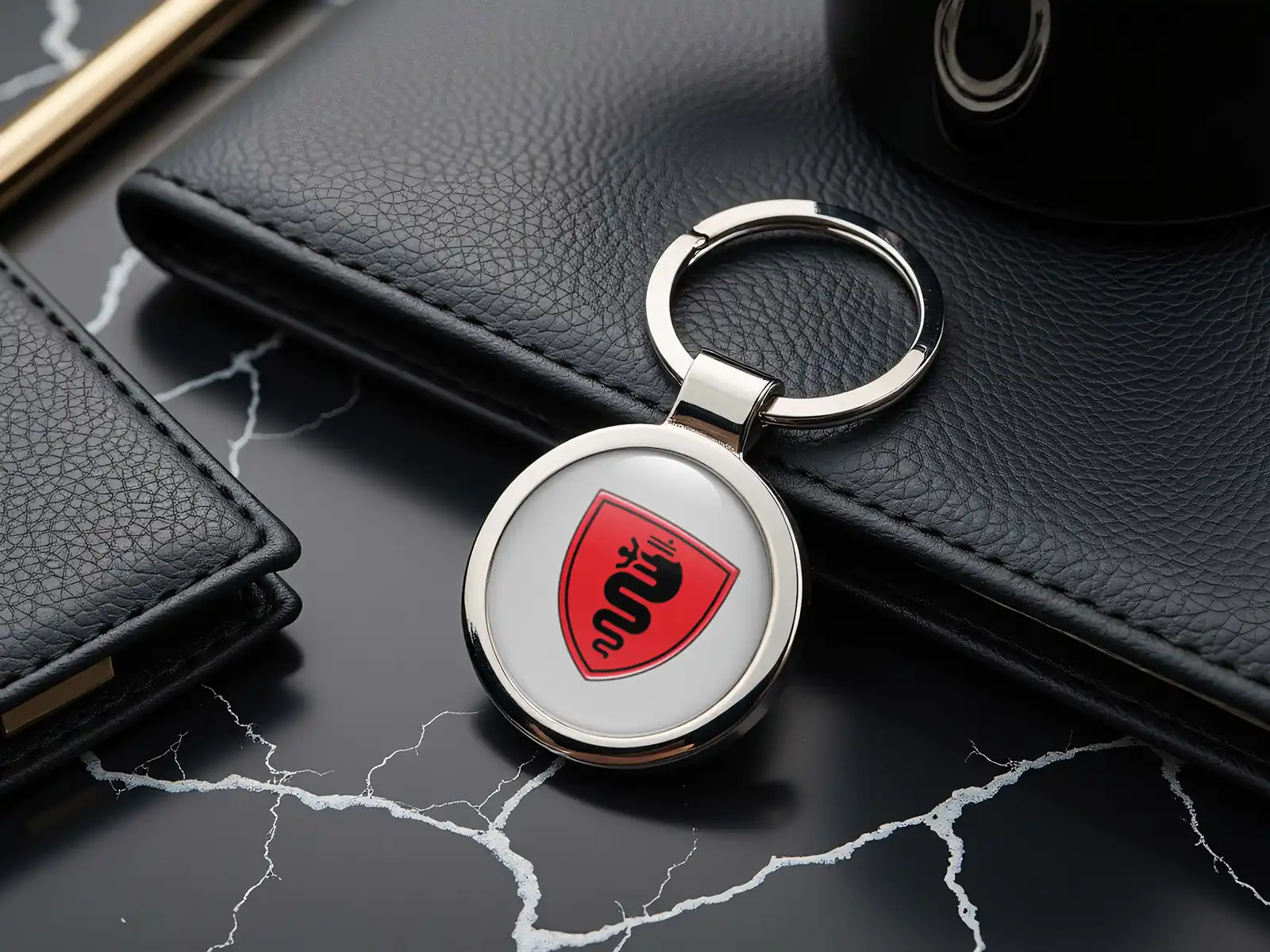 Alfa Romeo Custom Schlüsselringe Logo Robust Legierung